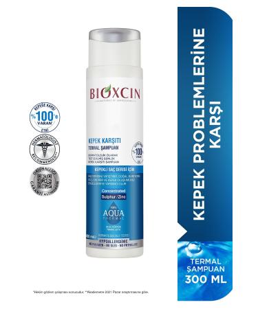 Bioxcin Aqua Thermal Anti-Dandruff Shampoo 300 ml 2 Pieces - Itching and Anti-Dandruff - Buy Online on GoSupps.com