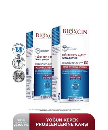 Bioxcin Aqua Thermal DS Intensive Anti-Dandruff Shampoo 200 ml Set of 2