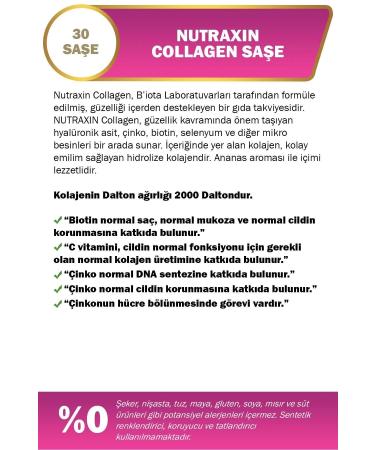 Nutraxin Collagen 30 Sachet 10 000 Mg Type 1 Type 3 Pineapple Flavored 3-pack - Buy Online on GoSupps.com