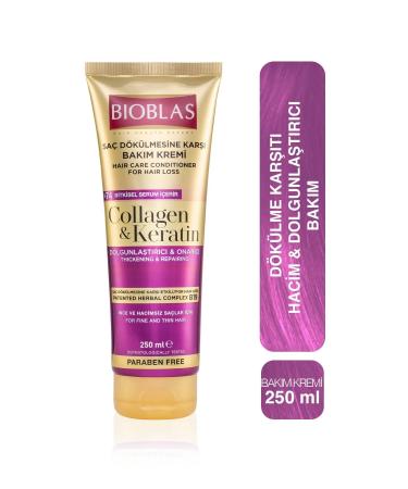 Bioblas Anti Hair Loss Care Cream 250ml Collagen&keratin 4-pack - Buy Online on GoSupps.com