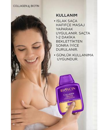 Bioxcin Collagen & Biotin Extra Volume Shampoo 300 Ml - Collagen Biotin Thin Sparse Hair 3 Pack - Buy Online on GoSupps.com
