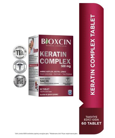 Bioxcin Keratin Complex 500mg 60 Tablets Pack of 4