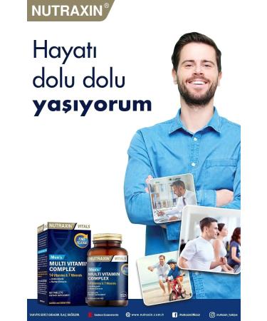 Nutraxin Men's Multi Vitamin and Minerals Complex 60 Tablets 5 Pack - Buy Online on GoSupps.com