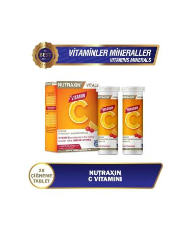 Nutraxin Vitamin C 28 Chewable Tablets 1 000 Mg 2-Pack - Buy Online on GoSupps.com