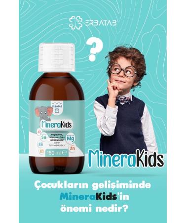 Erbatab Children's Multivitamin (Magnesium Zinc Selenium) Minera Kids 150 ml - Buy Online on GoSupps.com