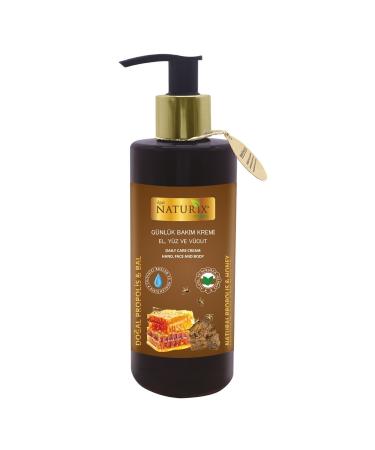 Naturix Natural Propolis & Honey Extract 250 Ml Organic Daily Care Cream Moisturizing Hand - Face - Body Cream - Buy Online on GoSupps.com