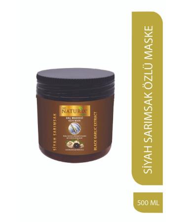 Naturix Salt-Free Hair Mask Natural Black Garlic Extract for All Hair Types 500 Ml Hair Care Mask