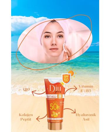 Diu Paris Spf 50 Sun Cream Anti-Aging Anti-Spot Waterproof Uva Uvb High Protection Makeup Base 75ml - Buy Online on GoSupps.com