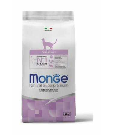 Monge Cat Daily Line Sterilized Chicken Sterilized Cat Food 1.5 Kg - Buy Online on GoSupps.com