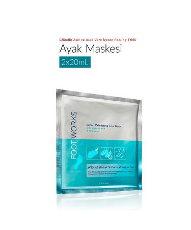 Avon Foot Works Aloe Vera and Glycolic Acid Foot Mask 5050136589042 - Buy Online on GoSupps.com