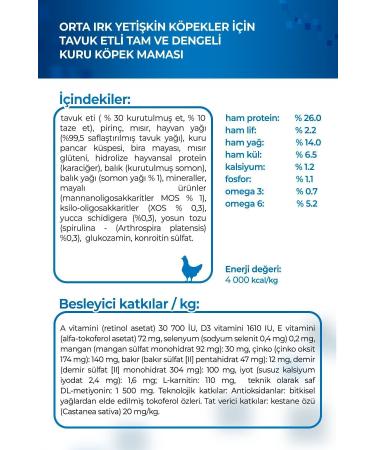 Monge Dog Daily Line Medium Chicken Medium Breed Adult Dog Food 3 Kg - Buy Online on GoSupps.com