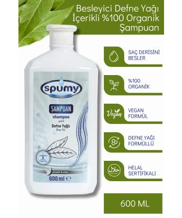 Spumy Nourishing Laurel Oil 0 Organic Shampoo - 600 ml