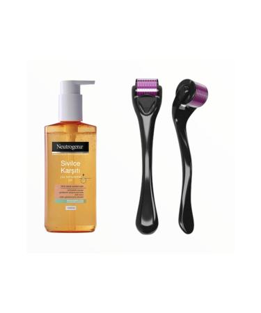 Neutrogena Anti-Acne Facial Cleansing Gel 200ml With Dermaroller