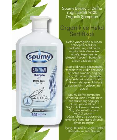 Spumy Nourishing Laurel Oil Organic Shampoo 2-pack - 600 ml x 2 - Buy Online on GoSupps.com