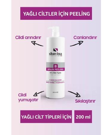 SHUVINA DERMATOLOGY CLINIC Natural Ingredient Smoothing & Purifying Face Peeling Gel Scrub for Dead Skin Removal