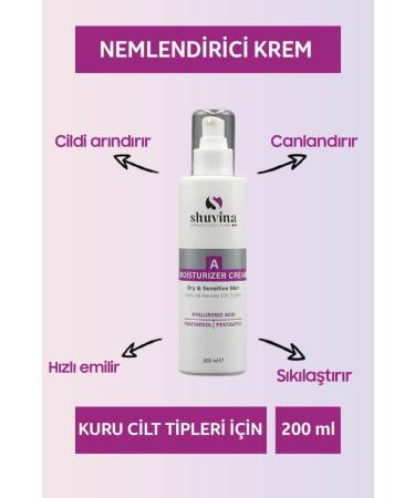SHUVINA DERMATOLOGY CLINIC Moisturizing Care Cream Revitalizing Soothing Face Cream for Dry and Sensitive Skin 200 ml