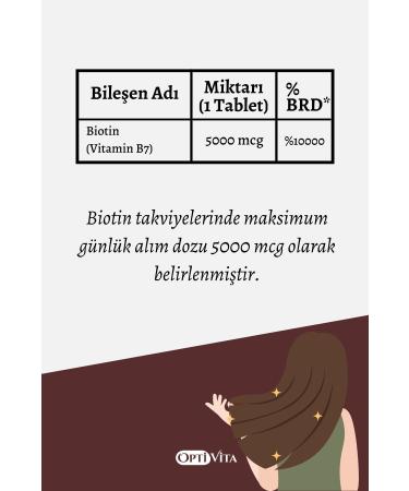 Optivita Biotin 5000 mcg 100 Tablets - Buy Online on GoSupps.com