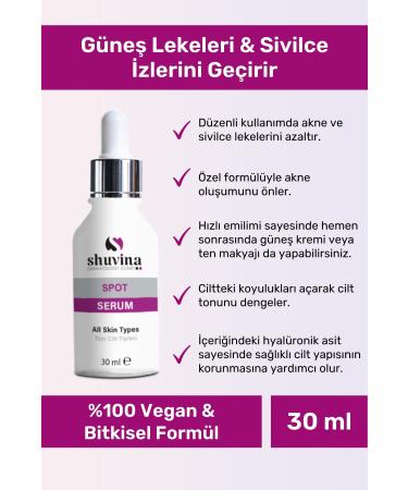 SHUVINA DERMATOLOGY CLINIC Face Blemish Lightening Skin Serum Anti-Blemish & Scar Remover Moisturizing Serum Miracle 30 Ml - Buy Online on GoSupps.com