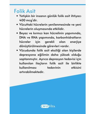 Optivita Folic Acid 400 mcg 30 Tablets Folic Acid - Buy Online on GoSupps.com