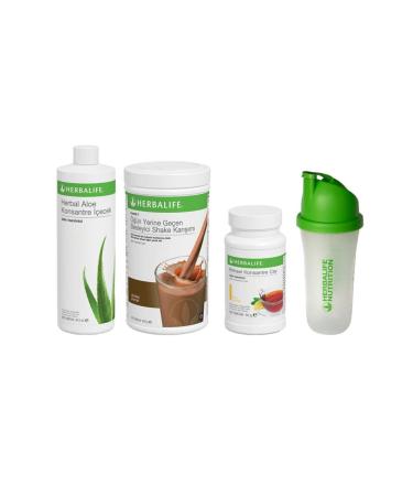 Herbalife Starter Kit 6 in 1 Chocolate Shake + Lemon 50gr Tea + Aloe Drink + Shaker Tsi0158