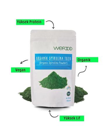 Wefood Organic Spirulina Powder 100 gr - Buy Online on GoSupps.com