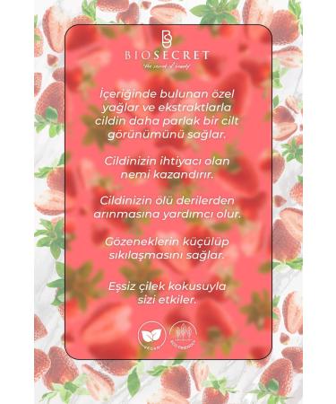 Biosecret Body Scrub Strawberry 300g Bio62 - Buy Online on GoSupps.com