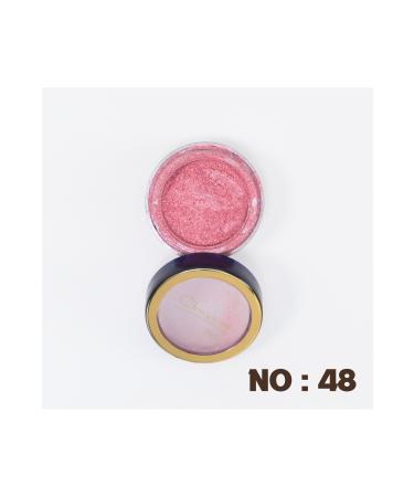 Christine Plus Glitter Single Eyeshadow Soft Color Shiny Eyeshadow Pink Eyeshadow No:48 - Buy Online on GoSupps.com
