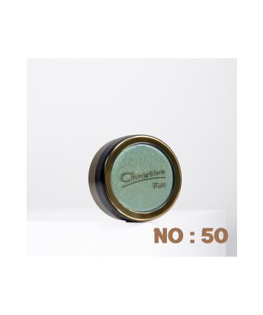 Christine Plus Glitter Single Eyeshadow Soft Color Shiny Eyeshadow Green Eyeshadow No:50