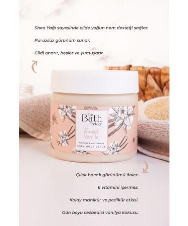 THE BATH FACTORY Moisturizing and Purifying Shea Body Scrub - Vanilla Flavored 300gr - Buy Online on GoSupps.com