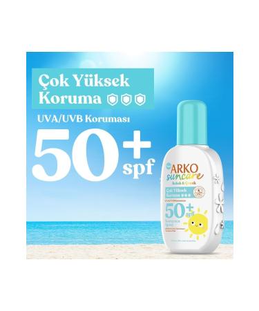 Arko Suncare Very High Protection Spf 50 Protective Spray for Babies and Children 200 ml - Buy Online on GoSupps.com