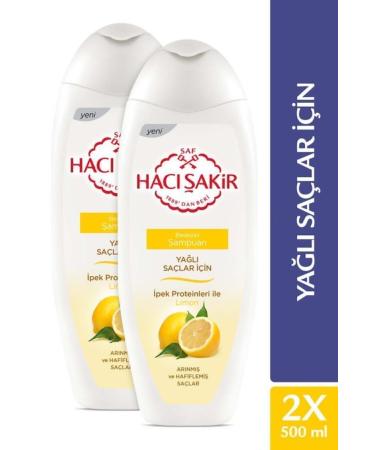 Hac akir Lemon Nourishing Shampoo for Oily Hair 500 ml x2 Pieces