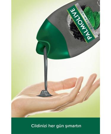 Palmolive Body & Mind Charcoal and Peppermint Oil Bath and Shower Gel 500 ml x 2 Pieces + Shower Fibre Gift - Buy Online on GoSupps.com