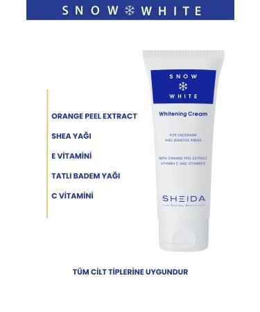 Sheida Snow White Whitening and Lightening Cream 75 ml - Buy Online on GoSupps.com