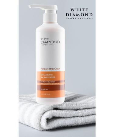 WHITE DIAMOND Leave-In Curly Hair Styling Curl Defining Hair Care Cream 500 ml - Buy Online on GoSupps.com