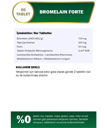Nutraxin Bromelain Forte 60 Tablets 5 Pack - Buy Online on GoSupps.com