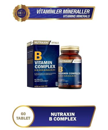 Nutraxin B Complex Vitamin 60 Tablet 5 Pack