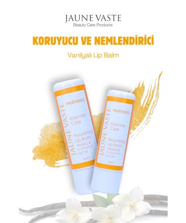 Jaune Vaste Panthenol and Vanilla Flavored Lip Balm 5gr