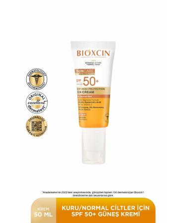 Bioxcin Sun Care Spf 50 Very High Protection Sun Cream 50 ml Dry and Normal Skin - Collagen Hyaluronic Acid - Buy Online on GoSupps.com