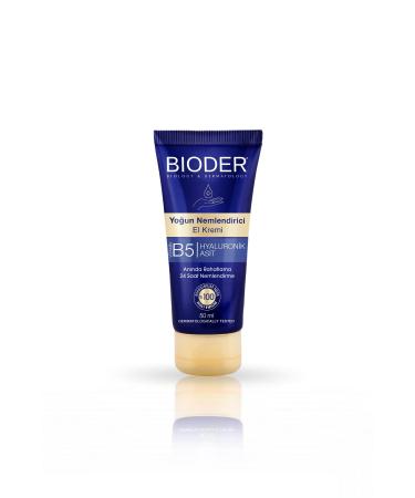 Bioder Intensive Moisturizing Hand Cream 50 Ml - Vitamin B5 Hyaluronic Acid 24 Hour Effect Alcohol Free - Buy Online on GoSupps.com