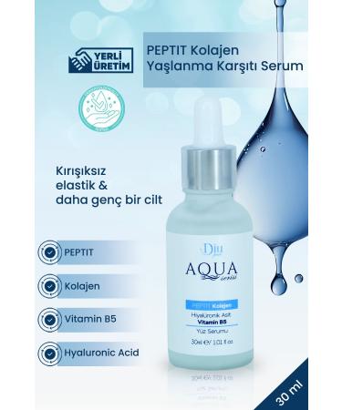 Diu Paris Aqua Hyaluronic Acid Serum Skin Rejuvenator Anti-Aging Repair Peptide Facial Care Serum 30 ml