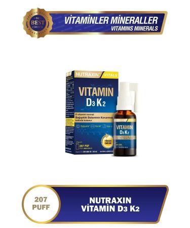 Nutraxin Vitamin D3k2 30 ml Food Supplement 2 Pack