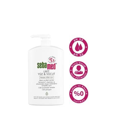 Sebamed Face and Body Cleanser Liquid 1000ML (Set of 2) - Buy Online on GoSupps.com
