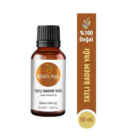 K yl Ana Sweet Almond Oil 50 ml - 0 Pure Cold Pressed Natural Moisturizer for Skin and Hair Care - Buy Online on GoSupps.com