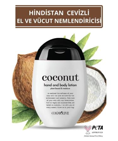 Cosmolive Coconut Moisturizing Hand and Body Lotion Scented Moisturizing Cream 100 ml