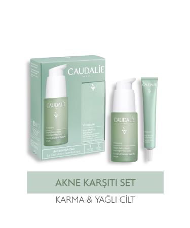Caudalie Vinopure Anti-Acne Set - Vinopure Serum 30 ml + Spot Cream 15 Gifts