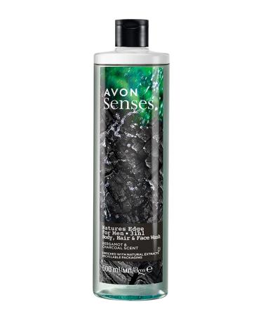 Avon Senses Natures Edge for Men Hair Body and Face Wash 500 Ml.