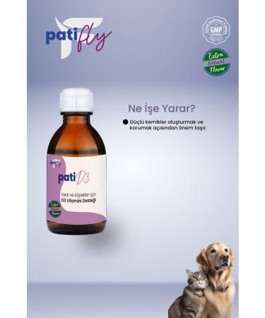 PAT FLY D3 Food Supplement Liquid for Cats and Dogs 50 ml - Buy Online on GoSupps.com