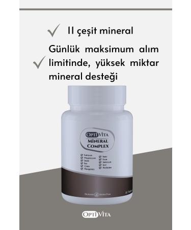 Optivita Mineral Complex 11 Minerals (Calcium Magnesium Iron Boron Zinc Manganese Copper Chromium Selenium) - Buy Online on GoSupps.com