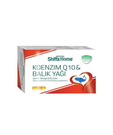 Shiffa Home Coenzyme Q10 Fish Oil 30 Softgel 1340 Mg Coenzyme Q-10