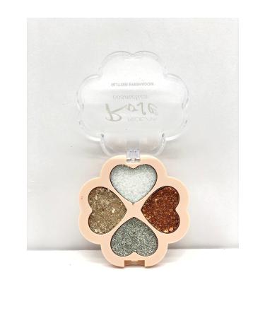 Serashine Rose 4-Piece Heart Glitter - Glitter Eyeshadow No:1